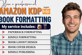 be your, book formatter, ebook formatter, kindle publishing, amazon kdp, format