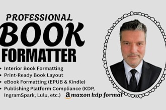 be your, book formatter, ebook formatter, kindle publishing, amazon kdp, format