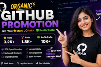 do github promotion to increase followers to gain stars fork and views