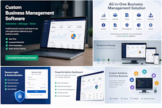 build a custom business management software with dashboard