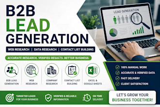 do b2b lead generation and web research