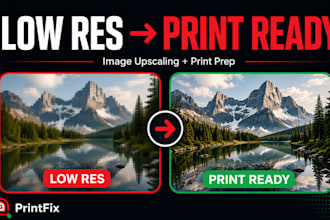 fix low resolution images and prepare them for print