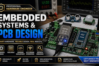 design embedded systems, pcb and iot hardware prototypes