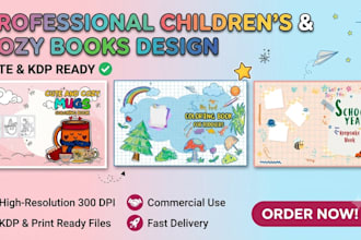 create cute and cozy KDP ready coloring books for kids