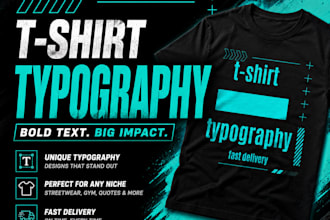 create creative t shirt typography