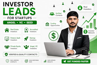 provide verified investor, angel investor, vc, and contact list