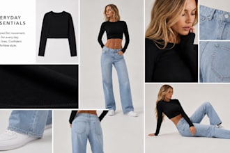 create realistic ai fashion model and product images