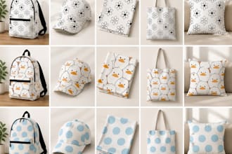 minimal geometric seamless pattern design