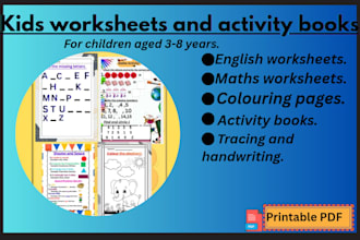 create kids worksheets and learning activity books