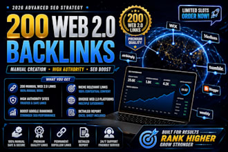 build manual web 2 backlinks for SEO