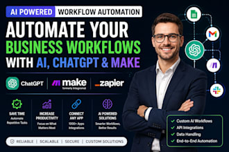 automate your business workflows with ai, chatgpt and make