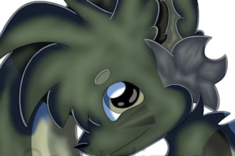 draw a cute furry headshot