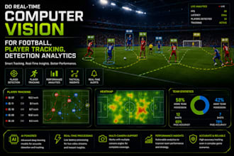 do real time computer vision for football, player tracking, detection analytics