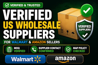 find verified US wholesale suppliers for walmart and amazon sellers