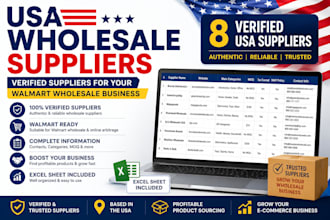 provide authentic US wholesale distributors for walmart sellers