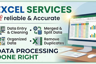 clean, format, merge, and split excel data accurately