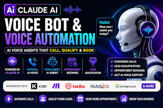 claude ai kimi voice agent customer calls lead qualification appointment booking