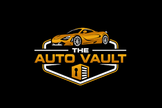 make auto vault a high end logo for luxury white glove car