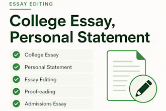 proofread and edit your essay personal statement or document