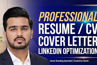 write and upgrade your resume, cv, cover letter, linkedin