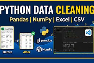 clean messy excel CSV datasets using python pandas and numpy