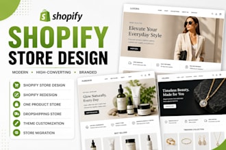 shopify store design redesign, shopify dropshipping shopify website online store
