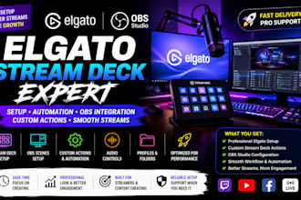 setup elgato stream deck, obs studio and stream automation