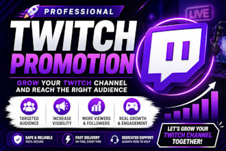 promote your twitch stream to grow your audience