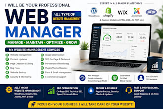 website management and SEO optimization services