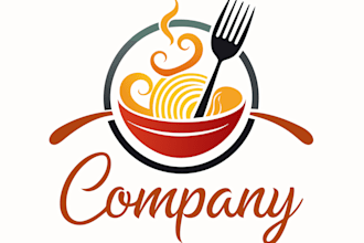 create a modern restaurant and food brand logo