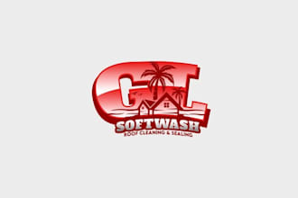 design soft wash cleaning logo for our service business