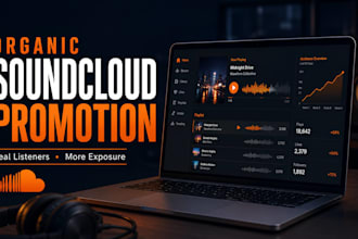 do organic soundcloud music promotion, boost play grow hip hop and edm followers