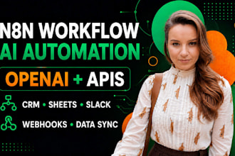 build n8n workflow automation with openai, apis and webhooks