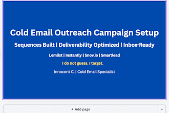 setup your cold email outreach campaign for b2b leads