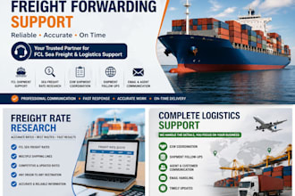 provide fcl sea freight support and freight rate research