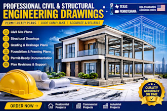 do texas and pennsylvania civil and structural engineering drawings