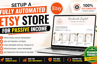 setup a fully automated etsy store for passive income