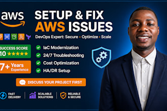 setup and fix issues on amazon web services AWS and set up ec2 and s3