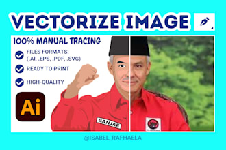 vectorize image or cartoon