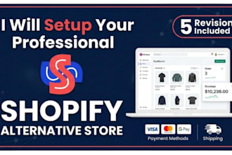 do professional alternative shoopy e commerce store setup