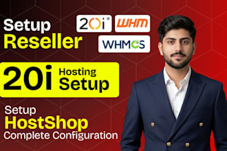 setup 20i reseller hosting business with whmcs, whm cpanel