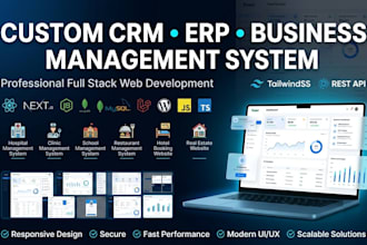 develop a custom CRM, erp, or business management system