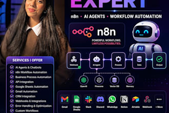 build n8n automation workflows with ai agents and API integrations