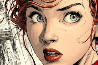 draw top tier comic book pages and graphic novel art