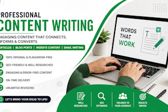 do content writing,email writing and website content writing