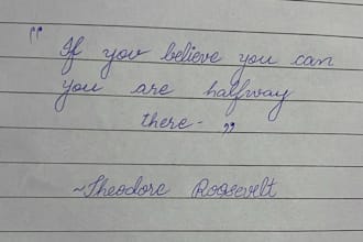 write your notes and assignments in cursive handwriting