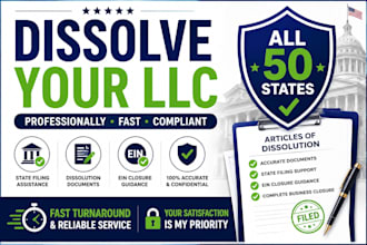 dissolve your US llc, terminate corporation, and file state dissolution