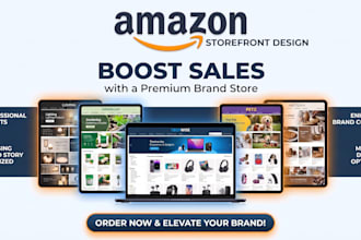 design premium amazon storefront brand store that turns visitors into buyers