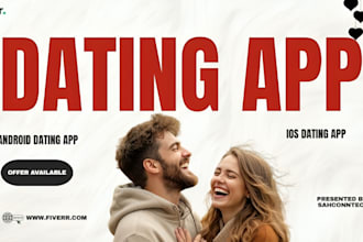 build chat app, dating app, social media app, video chat app