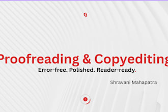 do editing and proofreading and will write script for your brand